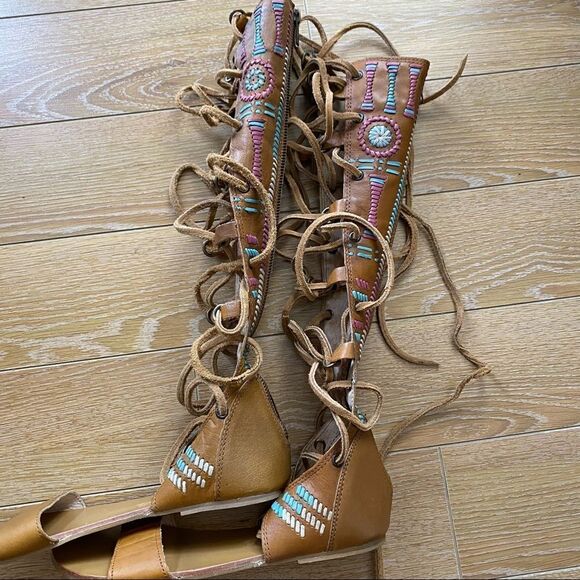 FREE People-Bellflower Gladiator Lace Up Sandals - Picture 6 of 11